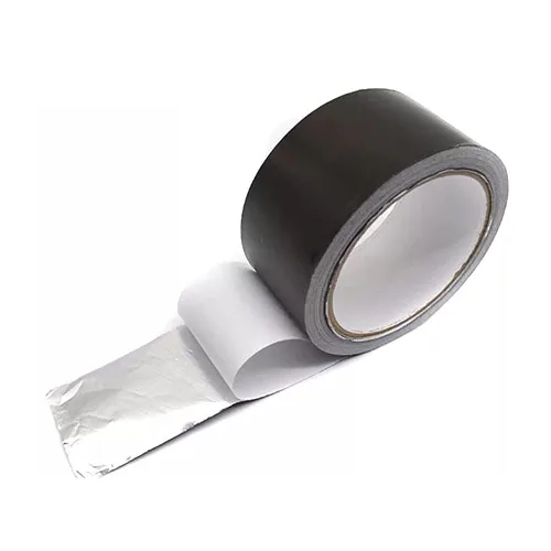 Vista 6 de Cinta adhesiva de papel de aluminio negro de 2 pulgadas, cinta adhesiva de sellado de rollo de grado profesional para HVAC, refrigerador