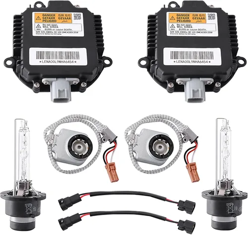 Vista 10 de 28474-89904 Módulo de unidad de control de balasto de xenón HID con encendedor y bombilla D2S, compatible con balasto Nissan 350Z Coupe 2003-2009