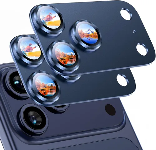Vista 72 de Uyiton Protector de lente de cámara compatible con iPhone 17, no es fácil de romper, fuerte absorción, compatible con fundas, cubierta de pantalla