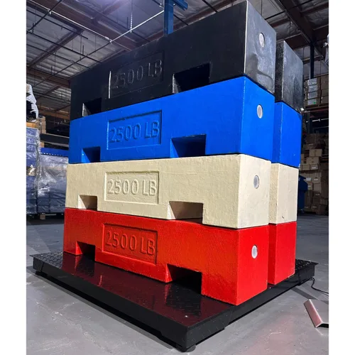 Vista 4 de SellEton SL-700-2x2-10K - Báscula de suelo (24 x 24 pulgadas), con indicador de metal para envío de almacén y pesaje industrial resistente, 10,000