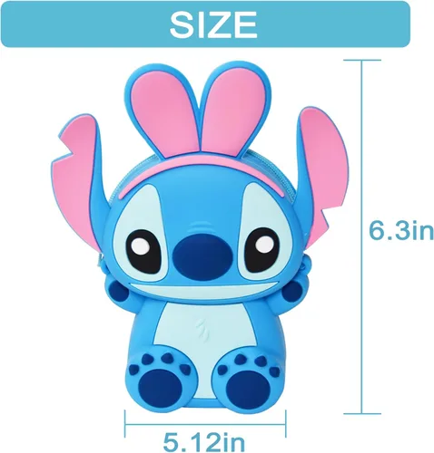 Vista 3 de Kawaii Crossbody Handbag with Adjustable Shoulder Strap, Zipper Cute Mini Anime Coin Wallet