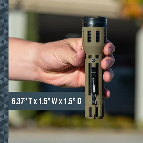 Vista 3 de SABRE - Pistola paralizante 2 en 1 con linterna LED, potente carga de 1.820 µC que induce dolor, 120 lúmenes, batería recargable, interruptor