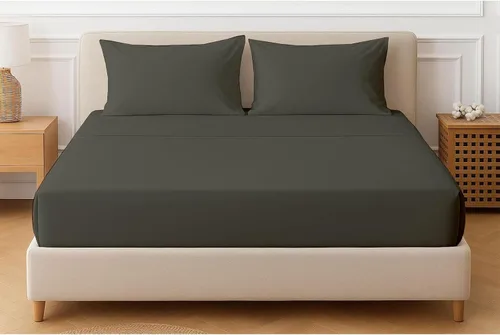 Vista 51 de Sábanas extra profundas, sábanas de algodón, 100% algodón, sábana bajera de bolsillo extra profundo de 22 pulgadas con elástico en todo el contorno