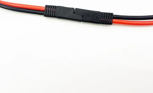Vista 5 de Cable de extensión de conector SAE 10AWG de 11.8 in/1 pie, conector de desconexión rápida SAE Cable de extensión de panel solar para motocicletas