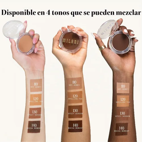 Vista 7 de Milani Crema Bronceadora Cheek Kiss 110 Hey Honey