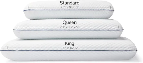 Vista 8 de Almohada de espuma viscoelástica de gel ventilada Weekender. Funda lavable. Tamaño estándar