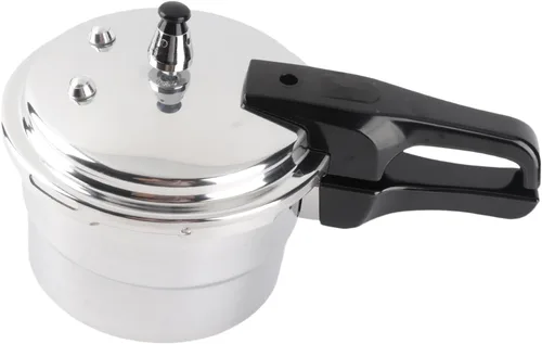 Vista 7 de Olla a presión, olla a presión a prueba de explosiones de 3 litros, gran capacidad, estufa de aluminio, olla de cocción rápida con estante de vapor