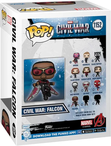 Vista 3 de Funko Pop Marvel: Captain America: Civil War Build A Scene - Figura de Falcon 10 de 12 - Exclusivo de Yaxa - Figura de vinilo coleccionable - Idea