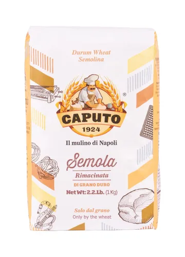 Vista 3 de Antimo Caputo Harina de Sémola 2.2 LB (Paquete de 2) Harina de Sémola de Trigo Duro Italiana a Granel - Totalmente Natural para Pasta Fresca