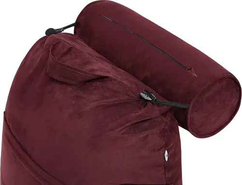 Vista 10 de Husband Pillow Backrest with Arms - Adult Reading Pillow with Shredded Memory Foam, Ultra-Comfy Removable Microplush Cover & Detachable Neck Roll