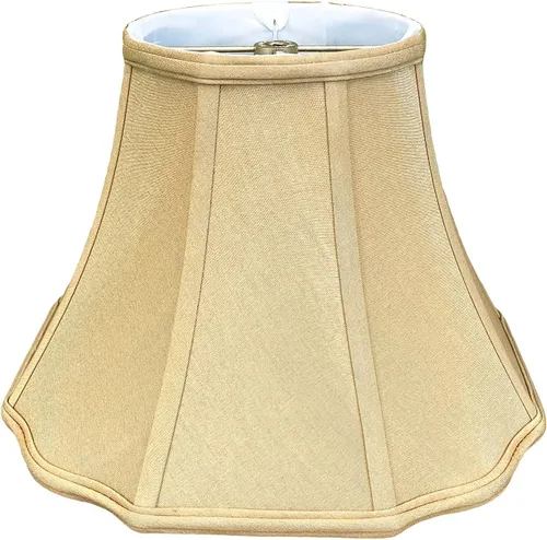 Royal Designs, Inc. BSO-701-10AGL - Pantalla básica festoneada con parte inferior acampanada y esquinas exteriores, 5 x 10 x 8, color dorado antiguo