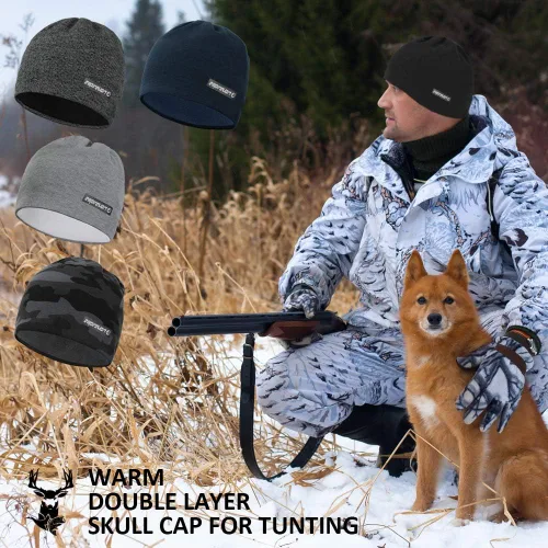 Vista 5 de EMPIRELION Gorro de invierno Softshell con forro polar para correr, 9 pulgadas, gorra táctica térmica, para hombre y mujer