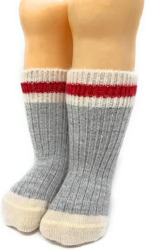 WARRIOR ALPACA SOCKS - Red Stripe Throwback Socks For Infants and Children