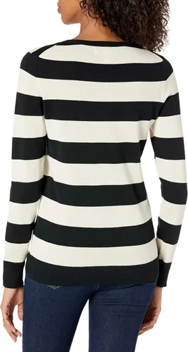 Vista 3 de Tienda Essentials Women's Long-Sleeve Lightweight Crewneck Sweater (Available in Plus Size)