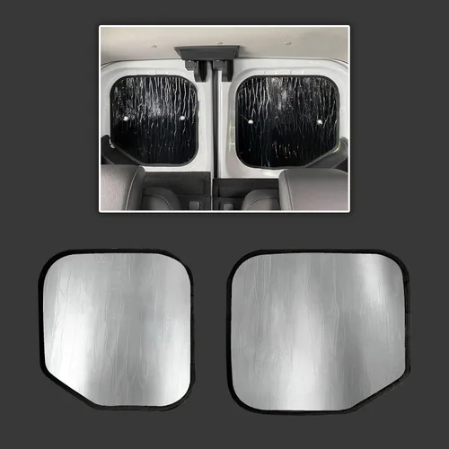 Vista 9 de Parasol de ajuste personalizado para ventana trasera (1 unidad) para Ford Transit Connect 2014, 2015, 2016, 2017, 2018, 2019, 2020, 2021, 2022