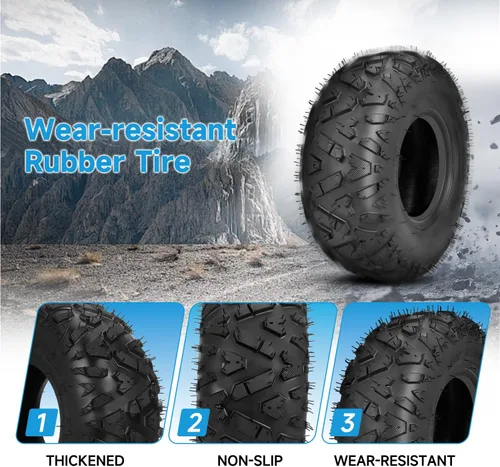 Vista 3 de EOPOAYI 145/70-6 145 70-6 Mini neumático de bicicleta compatible con Coleman CT100U Baja DB30 KT196 GK200 Go Kart RT100 Massimo MB100 GMB100