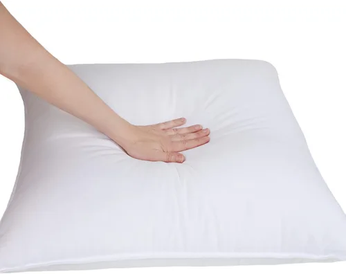 Vista 3 de Superior Juego de almohadas de plumón alternativo de 2 piezas, funda de microfibra suave, peso medio para un sueño cómodo, soporte para cuello, lado