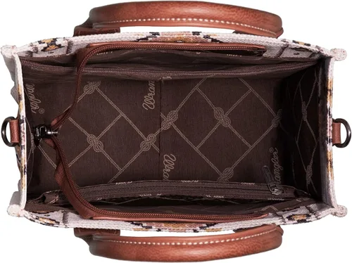 Vista 5 de Wrangler Aztec Tote Bag for Women Boho Shoulder Purses and Handbags