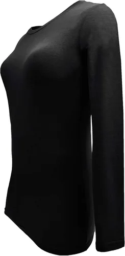 Vista 4 de Natural Uniforms - Camiseta de manga larga para mujeres que trabajan en la sanidad de cuello redondo