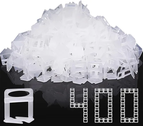 Vista 11 de DGSL Sistema de nivelación de azulejos, 400 piezas separadores de azulejos clips de herramientas de azulejos de 1/8 pulgadas, herramientas