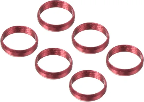 Vista 6 de PATIKIL Anillo de eje de dardo, accesorios de aluminio del anillo O del dardo para los ejes del plástico y de nylon