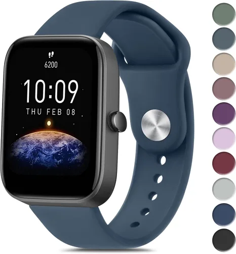 Vanjua Bandas de silicona para Amazfit GTR mini / GTR 1.654 in Band, Amazfit GTS 4 / GTS 4 Mini / GTS 3 / GTS 2 / GTS 2e / GTS 2 mini / GTS, Amazfit