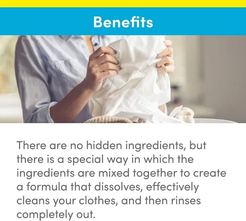 Vista 3 de Country Save Detergente para ropa en polvo natural HE - Detergente natural en polvo transparente y libre de productos químicos - Detergente