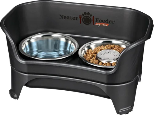 Vista 28 de Neater Feeder Express - Cuencos para perros a prueba de desorden, elevados para razas pequeñas de menos de 15 libras, fabricados en EE. UU., Soporte