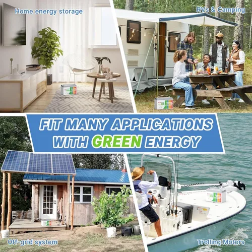 Vista 7 de Redodo Batería LiFePO4 de 12.8 V 100 Ah con cargador de batería de litio de 14.6 V 20 A; BMS de 100 A integrado, 5 horas de carga rápida y completa