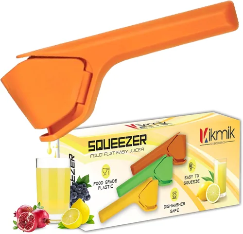 Vista 8 de Exprimidor de limón - 2 exprimidores de frutas manual plegables Citrusease: jugo sin esfuerzo con diseño ergonómico que ahorra espacio, apriete a