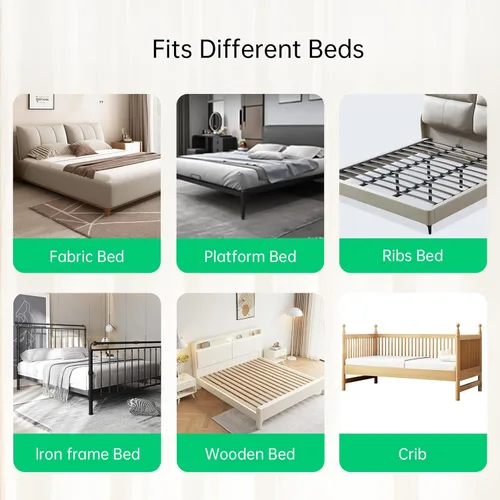 Vista 6 de UPGOGO Rieles de Cama Plegables para Niños Pequeños para Cuna, Rieles de Cama de Seguridad para Niños Pequeños, Riel de Protección de Cama