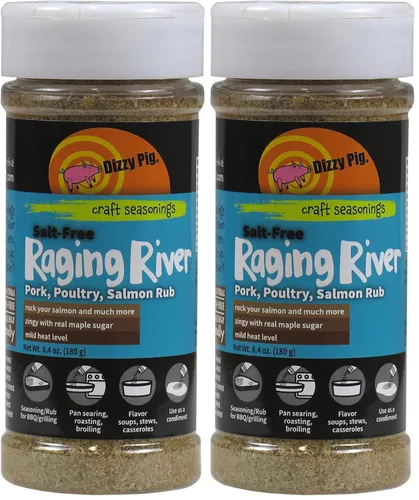 Vista 9 de Dizzy Pig Barbecue Company Raging River Salmon condimento (8 onzas, paquete de dos unidades)