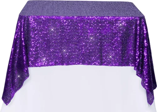 Vista 136 de PartyDelight Squin - Mantel Rosado