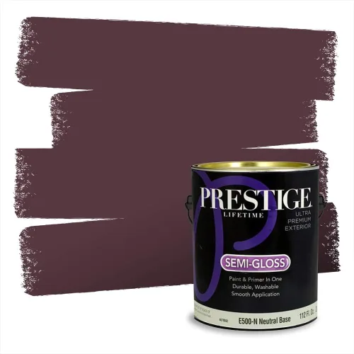 Vista 643 de Prestige Paints Pintura exterior e imprimación en uno, 1 galón, plano, coincidencia comparable de Valspar* Amber Rose*