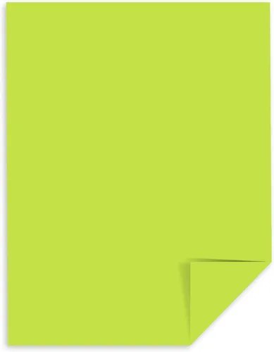 Vista 2 de Neenah 21859 Astrobrights Papel de color, 8.5" x 11", 24 lb / 89 gsm, Verde Vulcano, 500 hojas