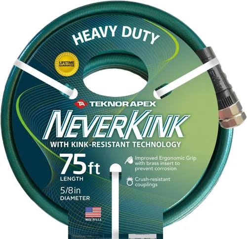 Vista 8 de Teknor Apex Never Kink Series 4000 Commercial Duty Pro manguera de jardín, Negro