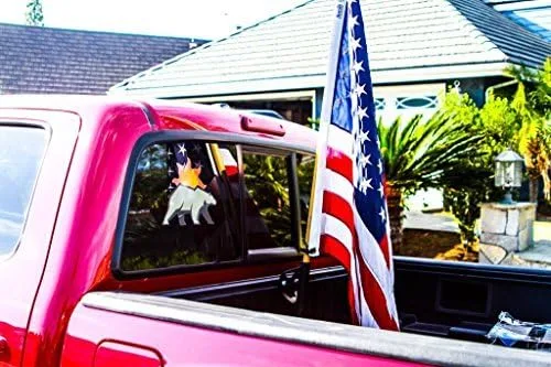 Vista 2 de Sistema de montaje de asta de bandera para Toyota Truck Bed Rail