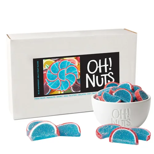 Vista 14 de Oh! Nuts Jelly Fruit Slices - Caramelos grandes surtidos de azúcar, bolsa a granel de 5 libras Confitería tradicional de gomitas masticables