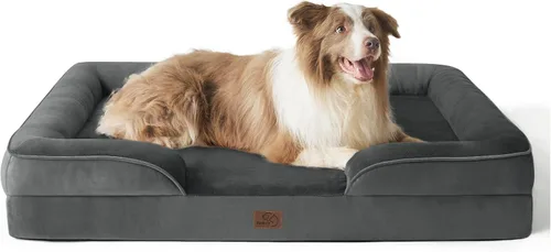 Vista 115 de Bedsure Camas ortopédicas para perros de tamaño grande - Cama impermeable para perros grandes y gatos, sofá para perros cómodo con funda extraíble