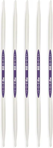 Vista 5 de Prym Agujas de tejer ergonómicas de doble punto de 6 pulgadas, US 2.5 (0.118 in), blanco alabastro, 5