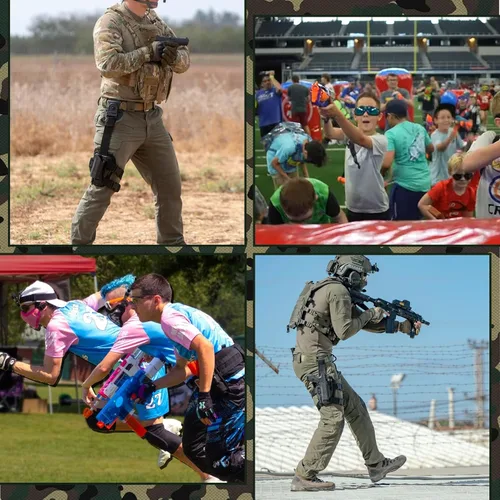 Vista 5 de TORMEN Funda táctica ajustable para pistola de pierna derecha, compatible con Nerf Elite Series Blaster