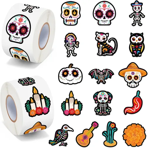 Vista 85 de BeYumi Calcomanías de rollo de conciencia sobre el autismo, 1000 piezas de rompecabezas, calcomanías de cinta en 2 rollos, vinilo impermeable