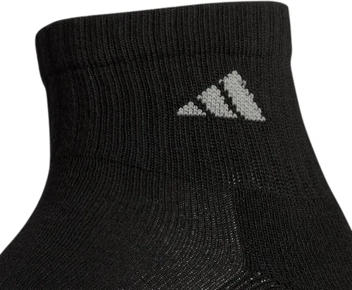 Vista 3 de adidas Calcetines tobilleros para hombre, atléticos acolchados de un cuarto de ajuste, paquete de 6, duraderos, cómodos, refrescantes, con compresión