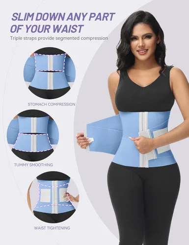 Vista 2 de SHAPSHE Entrenador de cintura para mujer, reductor de cintura para entrenamiento, cinturón de vientre, control de abdomen segmentado, moldeador