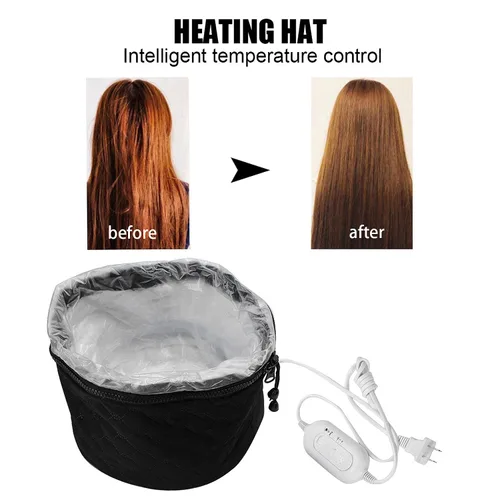 Vista 2 de XNX Gorro eléctrico de 110 V, sombrero para el cuidado del cabello, gorra de belleza para el cabello, balneario para el cabello, gorro térmico
