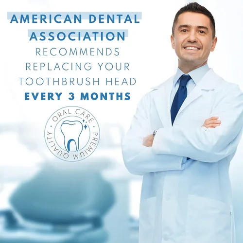 Vista 7 de Cabezales de cepillo de repuesto compatibles con Oral B, cabezales de repuesto para cepillos de dientes eléctricos Oralb Braun Pro 1000 Sonic Clean