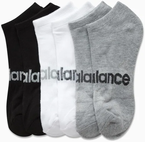 Vista 4 de New Balance Calcetines básicos de corte bajo para hombre (6 unidades)