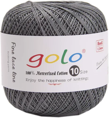Vista 131 de golo 24 bolas hilo de ganchillo tamaño 10 hilo para tejer a mano hilo de ganchillo 10-24-1