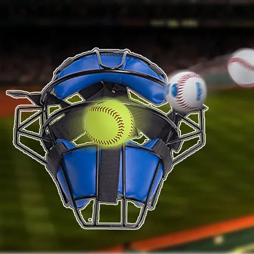 Vista 4 de Maois Máscara facial de béisbol y softbol para máxima protección, protector de cabeza de acero de estilo tradicional con almohadilla de espuma