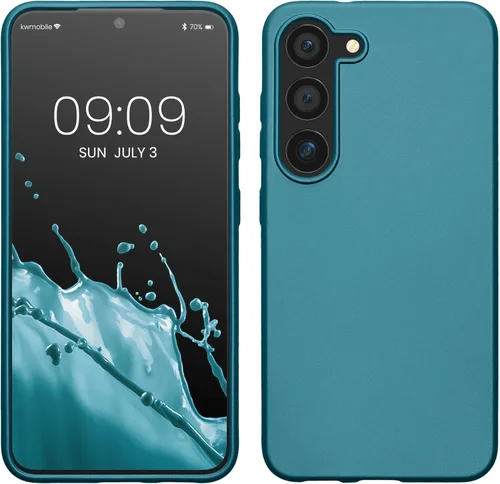 Vista 95 de kwmobile Funda compatible con Samsung Galaxy S23 - Funda protectora de silicona TPU suave y delgada - Piedra antigua